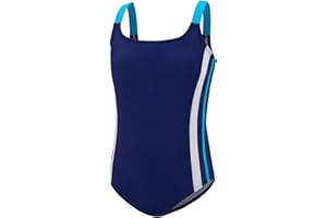 URMAGIC Girls Swimming Costume One Piece Swimsuits UPF 50+ Summer Beach Sport Athletic Bathing Suits Hawaiian Swimwear for 7 8 9 10 11 12 13 Years