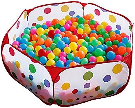 Peily® Large Kids Play Tent Playpen Ball Pit Pool with Red Zippered Storage Bag