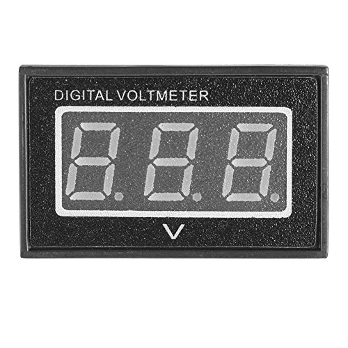 XCSOURCE DC3-30V Wasserdichtes Digital Voltmeter Blaues LED-Anzeige 12V/24V Voltmeter Messgerät Verkleidungs Batterie Volt Monitor Prüfvorrichtung mit Kabel TE523 - 7
