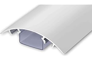ALUNOVO TV Diseño canaleta para Cables Blanco Mate RAL9003 en Diferentes Longitudes (Longitud: 20cm)