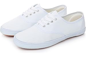 GENERIC Chaussures de tennis pour femmes - Petites chaussures blanches décontractées pour hommes et femmes - Couples - Chaussures en toile simples à la mode - Semelle en caoutchouc - Chaussures de travail