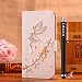 Produktbild Locaa(TM) For SONY Xperia Z5 Premium Z5 Plus 5.5 inch 3D Bling Case + Griffel + Anti Dust plug Deluxe Luxus Perlen Diamant niedlich Schöne Retro Card Holder Wallet Protection Hülle - [General Serie] Blume Engel 1