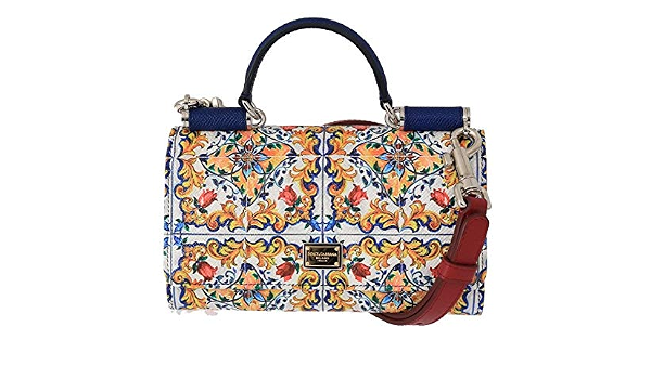 Dolce \u0026 Gabbana - Borsa in pelle Maiolica, multicolore : Amazon.it: Scarpe e  borse