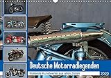 Deutsche Motorrad - Legenden - Rollende Kunstwerke aus alten Zeiten (Wandkalender 2020 DIN A3 quer) by