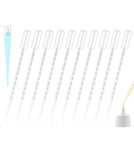 11-teiliges Glas-Pipetten-Set – 1 Ml Tropfer Mit Gerader & Gebogener Spitze, Inkl. Reinigungsbürste, Für ätherische Öle & Labor