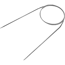 JYC CREATIVE Rundstricknadeln Aus Metall – 2 Stück, 3 Mm & 80 Cm Länge | Doppelspitzig Für Socken, Mützen & Accessoires