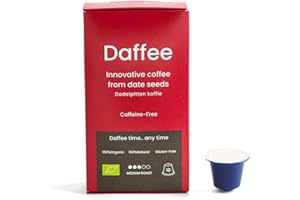 Daffee- Decaf Coffee Alternative made from Organic Date Seeds Compostable Capsules - 10x Capsule (Capsules, 10, count)