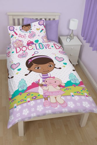Kinder-Bettwäscheset Disney Doc McStuffins, für Einzelbett