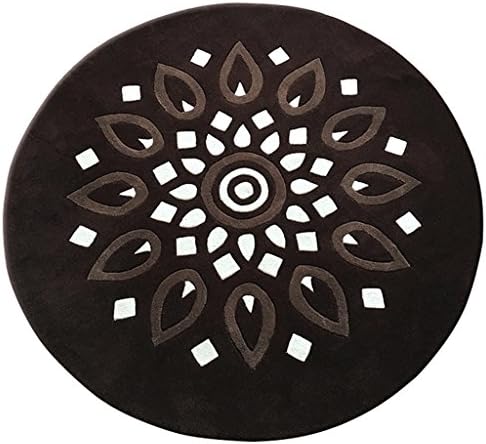 Designer rug Round Carpet, Fashion Modern Rural Lotus Flower Carpet Living Room Coffee Table Blanket Bedroom Bedside Blanket Computer Chair Blanket ( Size : 120*120cm )