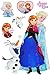 Produktbild Unbekannt 6 TLG. Set _ Wandtattoo / Sticker -  Disney die Eiskönigin - Frozen  - Wandsticker + Fenstersticker - Aufkleber für Kinderzimmer - völlig unverfroren Prinze..