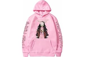 OLIPHEE Femmes Sweat à Capuche Anime Imprimé Sweatshirt Harajuku Streetwear Cosplay Costume