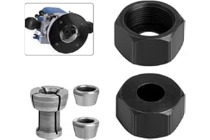 CNANRNANC Adattatore mandrino pinza ad alta resistenza M17 con dado, accessorio router legno (10 x 8)