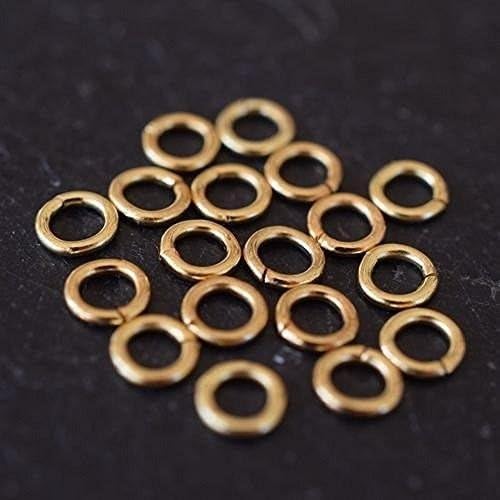 Gold Plated Jump Rings | 4mm | Pack of 500 | Variety of Pack Sizes | Free Delivery