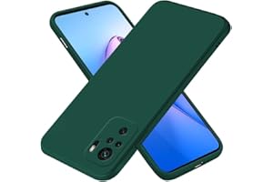 EASSGU Funda para Redmi Note 10S / Redmi Note 10 (4G) / Poco M5s (6.43" Inches), Carcasa de Silicona Suave de TPU - Verde Oscuro