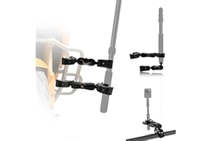 WEWOGA Lourd-Devoir Moto caméra Mont Kit compatible avec DJI OSMO NANO 360, Universel Double pince Guidon Support compatible avec Insta 360 X5-X Vélo, ATV, UTV, bateau Équitation vidéo Inscription(Non Bâton)