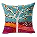 Produktbild Amison Kissenhülle, Baum Kissen Cover Bett Auto Bedruckt Baumwolle Leinen Sofa Vintage