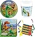 Produktbild JT-Lizenzen Der Gute Dinosaurier Arlo & Spot 55-teiliges Kindergeburtstag Party Deko Set Motto Fete Feier 16 Teller, 16 Becher, 20 Servietten, 3 Rollen Luftschlangen