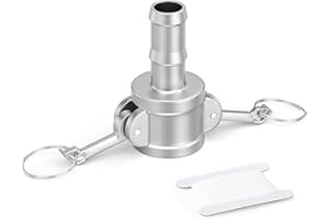 ERGAOBOY 1 Pcs Type C Camlock Fittings, 3/4" BSP 304 Stainless Steel Cam and Groove Hose Fitting for Water Fuel Air