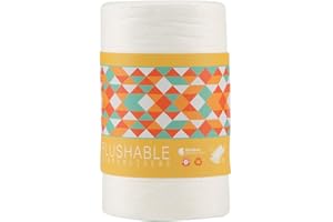 ‎SONEW Sonew 100 Stück Baby Einweg Windeleinlagen, Bamboo Scent Biologisch abbaubare spülbare Babywindeleinlagen