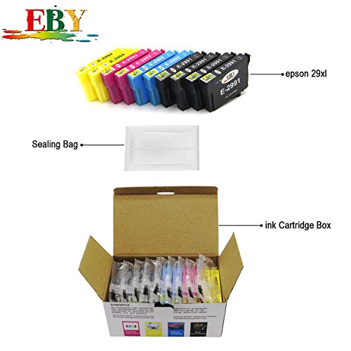 EBY 29 xl Cartuchos de tinta de repuesto compatibles para Epson expression home XP-245 XP-442 XP-342 XP-345 XP-332 XP-235 XP-432 XP-335 XP-435 XP-247 XP-445 10 pack 4Negro 2Cian 2Magenta 2Amarillo reviews EBY 29 xl Cartuchos de tinta de repuesto compatibles para Epson expression home XP-245 XP-442 XP-342 XP-345 XP-332 XP-235 XP-432 XP-335 XP-435 XP-247 XP-445 10 pack 4Negro 2Cian 2Magenta 2Amarillo