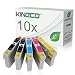 Produktbild 10 Tintenpatronen kompatibel zu Epson T1291 - T1294 für Epson Stylus Office BX 305FW Plus, BX 320FW, BX 525WD, BX 625FWD, BX 935FWD, Stylus SX 420W, SX 525WD, WorkForce WF-7515 - Schwarz je 16ml, Color je 12ml