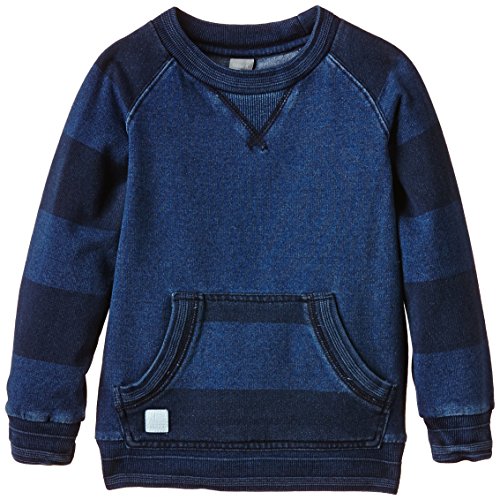 Name it Baby Boys NITLINDIGOSON M SWEAT 515 Plain Sweatshirt, Blue (dress Blues), 6-9 Months (Manufacturer size: 80)