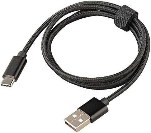NorbertBerkeley Nylon Braided Black USB cable Type C for HTC 10, Galaxy 6 Microsoft Lumia 950/950XL, Huawei P9/plus, Nexus 6p, Oneplus 2, HTC 10, Huawei Honor V8 by