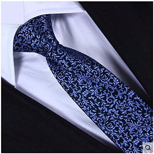 XZLP99 Is The Business 8Cm Tie Men And Married The Groom Suit, Striped Shirts And Versatile Tie, Sapphire Blue Crushed Flower