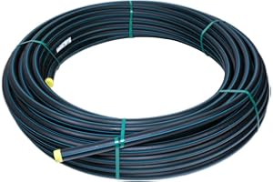 AKVODRIP HD-PE Rohr 3/4 Zoll 25 x 25m Rolle PN16 - PE100 RC flexibles HDPE/Wasserleitung/Trinkwasser/Bewässerungsrohr - Gartenrohr