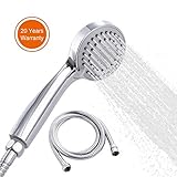🚿Drei Einstellungen: Handbrause mit drei Sprühmustern - Regenschauer; 🛀Massage - Strahl; 🛀Regen und 🛀Massage Strahlarten. Hohe Qualität: Ausgestattet mit robustem, hochbelastbarem ABS-Kunststoff.