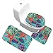 Produktbild BAIHONG Badematte Set Rutschfeste wc-Sitz dreiteilige wc Kombination Teppich bodenmatte Set verdickung Strand - kleine dreiteilige Set -60 * 40cm 45 * 40cm 38 * 43cm