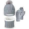 Tomorrow Winter Cap, Neck Warmer Scarf with Touch Gloves Set | Beanie Style | 3 Piece Set - Stay Warm and Stylish this Winter