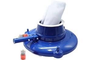 Aspirador de Hoja de Piscina,Limpiador Manual de Fondo de Hojas de Piscina - Cabezales de aspiradora para Piscinas enterradas, Bolsa de Malla Ultrafina, Accesorios para Piscinas Gimocool