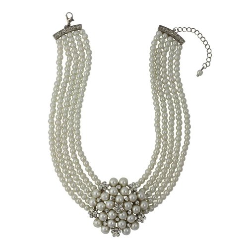 Audrey Hepburn collier de perles (crème)