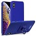 Produktbild Philip Peacoc Matte Touch Cowboy PC Hülle für iPhone X/XS, mit Halter & Screen Sticker. +. + (Farbe : Blau)