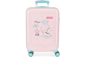 Enso Magic Unicorn Valigia da cabina rosa 38 x 55 x 20 cm Rigida ABS Chiusura a combinazione laterale 34 L 2 kg 4 ruote doppie equipaggiamento a mano