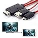 Price comparison product image Phone to TV Connector 6.5 Feet 11 Pin Micro USB to HDMI Adapter Cable 1080P HDTV for SamsungGalaxy S5 S4 S3 Galaxy Tab 3 8.0 Tab 3 10.1 Tab Pro Red