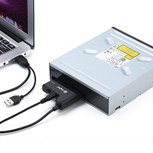 Cinolink® USB 2.0 to SATA Converter Adapter Cable for 2.5 inch/3.5 inch Hard Drive Disk HDD and SSD, With with On/off Switch, Power Adapter included … - 6