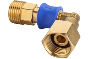 Cadac Raccord Rapide Rotatif - Métal - Boulon Rotatif idéal pour 2-Cook et Citi Chef 40 - Couleur cuivre - Bleu - Barbecue