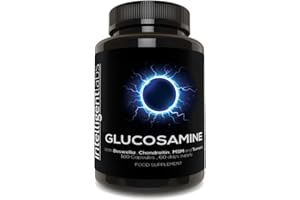Complexe de sulfate de glucosamine à triple concentration 1500 mg, avec boswellia, chondroïtine, HARSAH et curcuma
