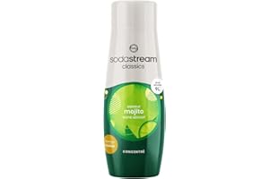 SodaStream Concentré Mojito Sans Alcool pour Machine à Eau Pétillante et Soda | Préparez jusqu'à 9 Litres de Mojito en Quelques Secondes, 440ml