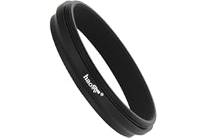 Haoge LAR-X52B Bague d'adaptation pour filtre d'objectif Fujifilm X100VI Fuji FinePix X100V pour appareil photo 49 mm UV CPL ND Filtre Bouchon de remplacement Fujifilm AR-X100 Noir