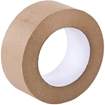 Ruban Papier D'Emballage Marron 50mm X 50m - Adhésif Caoutchouc Naturel | Pour Cartons, écologique