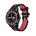 Produktbild DIGGRO DI02 - Smartwatch mit Herzfrequenz Sensor (Uhr, Bluetooth4.0, Armbanduhr, NFC, Bluetooth Telefon, Pulsmesser Aktivitätstracker Schrittzähler Schlafanalyse Kalorienzähler für ios Android) … (Black&Red)