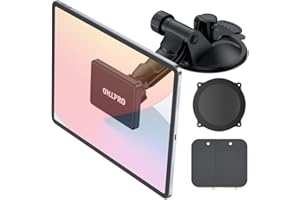OHLPRO Support Magnétique pour Tablette de Voiture, Support Ventouse pour iPad pour Tableau de Bord/Pare-Brise,Rotation à 360°, pour Tous Les iPad Apple et Tablettes Samsung Galaxy de 4 à 10 Pouces