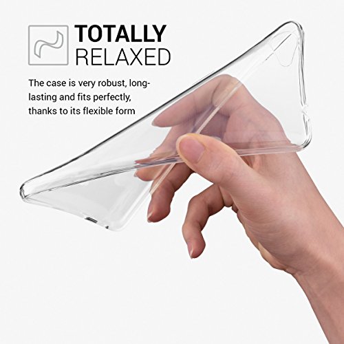 kwmobile Funda para Wiko Pulp Fab 4G  5 5   - Carcasa Protectora de  TPU  para m  vil - Cover  Trasero  en  Transparente 