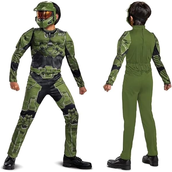 DISGUISE Halo Master Chief Helmet Kids, Kids Halloween Accessories One Size