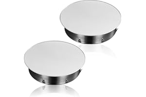 BEATIFIC 200 mm Chimney Hole Cover, 2 Pieces Stainless Steel Chimney Cover, Stove Pipe Cover, Pipe Cover Cap, Smoke Pipe Blind Cap for All-Round Stove Pipes Diameter 200 mm