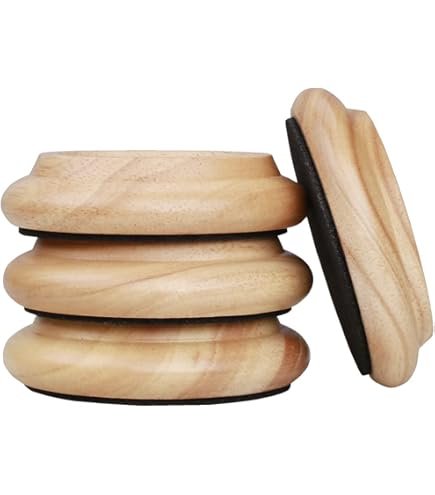 4 Stuks Zwarte Rubbere Meubelonderzetters Anti-Glijdend, 8CM Antislip