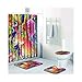 Produktbild Knbob Badematte Set 6 Teilig Tiere Elch Stil 18 Badezimmerteppich Set 13 Teilig Für Hänge Wc 50X80Cm